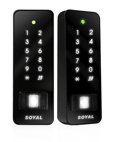 SOYAL AR-383-EF3DO 細長黑曜鏡面指紋型 門禁控制器